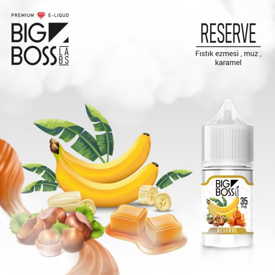 Big Boss Reserve 30 ML Likit  en uygun fiyatlar ile ozelbuhar.coda! Big Boss Reserve 30 ML Likit özellikleri, fiyatı, incelemesi, yorumları ve taksit seçenekleri için hemen tıklayın!