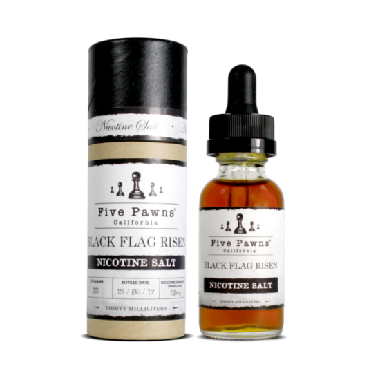 Five Pawns Black Flag Risen Salt 30ml Premium Likit  en uygun fiyatlar ile ozelbuhar.coda! Five Pawns Black Flag Risen Salt 30ml Premium Likit özellikleri, fiyatı, incelemesi, yorumları ve taksit seçenekleri için hemen tıklayın!