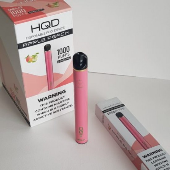 HQD Melo 1000 Apple Peach  en uygun fiyatlar ile ozelbuhar.coda! HQD Melo 1000 Apple Peach özellikleri, fiyatı, incelemesi, yorumları ve taksit seçenekleri için hemen tıklayın!