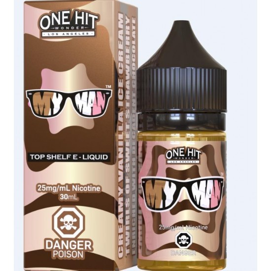 One Hit Wonder My Man 30ML Premium Salt Likit  en uygun fiyatlar ile ozelbuhar.coda! One Hit Wonder My Man 30ML Premium Salt Likit özellikleri, fiyatı, incelemesi, yorumları ve taksit seçenekleri için hemen tıklayın!