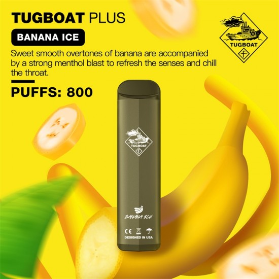 Tugboat Plus 800 Banana Ice  en uygun fiyatlar ile ozelbuhar.coda! Tugboat Plus 800 Banana Ice özellikleri, fiyatı, incelemesi, yorumları ve taksit seçenekleri için hemen tıklayın!