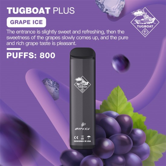 Tugboat Plus 800 Grape Ice  en uygun fiyatlar ile ozelbuhar.coda! Tugboat Plus 800 Grape Ice özellikleri, fiyatı, incelemesi, yorumları ve taksit seçenekleri için hemen tıklayın!