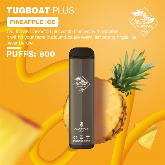 Tugboat Plus 800 Pineapple Ice  en uygun fiyatlar ile ozelbuhar.coda! Tugboat Plus 800 Pineapple Ice özellikleri, fiyatı, incelemesi, yorumları ve taksit seçenekleri için hemen tıklayın!