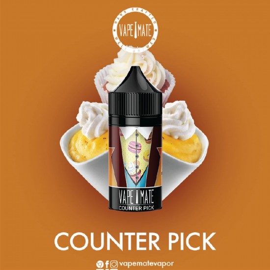 Vape Mate Counter Pick 30 ML Salt Likit  en uygun fiyatlar ile ozelbuhar.coda! Vape Mate Counter Pick 30 ML Salt Likit özellikleri, fiyatı, incelemesi, yorumları ve taksit seçenekleri için hemen tıklayın!