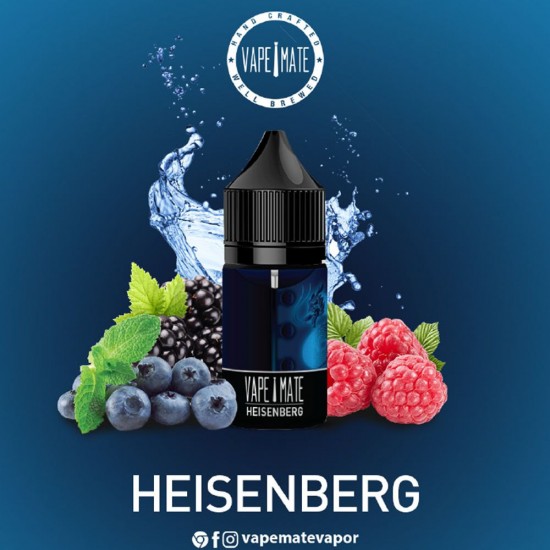 Vape Mate Heisenberg 30 ML Salt Likit  en uygun fiyatlar ile ozelbuhar.coda! Vape Mate Heisenberg 30 ML Salt Likit özellikleri, fiyatı, incelemesi, yorumları ve taksit seçenekleri için hemen tıklayın!